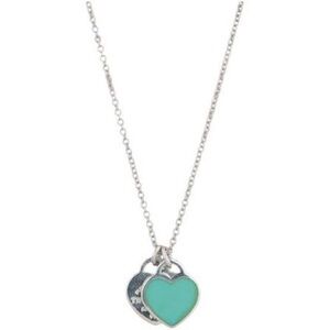 Tiffany & Co. Silver Necklace with Turquoise Heart